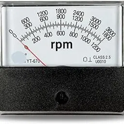 YT670 10V Voltage Tachometer Has Two Displays and Two Scales 60rpm 360rpm 1800rpm 2000rpm 4000rpm with Potentiometer DH670 CZ670 1Pcs(3600 1800 1200r 10V)-picture-25