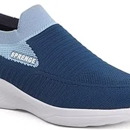 sprenge Men's Running Shoes Lightweight Walking Shoes Non Slip Athletic Fashion Sneakers Mesh Workout Casual Sports Shoes (Pack of 1)-picture-57