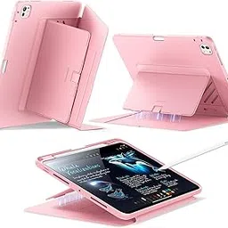 ESR for iPad Pro 11 Inch Case (M5/M4) Cover 2025/2024, Vertical Stand Cover, Multi Stand Angles, Ultra-Stable Case for iPad Pro 11 with Pencil Holder, Flip Series, Pink-picture-15