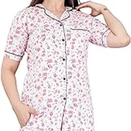 mintmarie Women's Star Printed Night Suit Set of Top & Shorts-picture-54