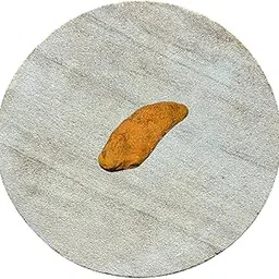 UTHUKULI REAL STONE Turmeric, Haldi, Sandalwood, Manjal Ora kallu Rubbing Stone for Baby, Chandan Rubbing Stone | Round shape 5 Inch (12.5 X 12.5 X 2 cm)-picture-12
