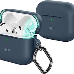 ESR for AirPods 4 Case, Compatible with AirPods 4th Generation Case (2024) (USB-C), Magnetic Lid Lock, Full Drop Protection Cover, Cloud Soft Case, Navy Blue-picture-10