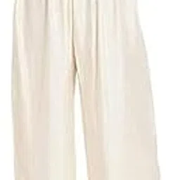 Women's and Girls Cotton Reyon Regular Fit Palazzo Pants - Available Size - 4XL Off White-picture-12