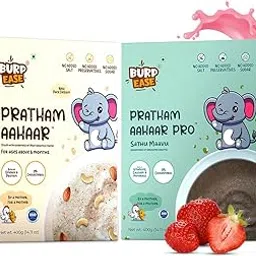 BURPEASE Pratham Aahaar Baby Food Fullfilled With Multigrain, Nuts with Strawberry Flavour,No Added Sugar, for Baby Above 6 Months – 800g (PACK OF 2)-image-47