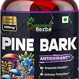 Humming Herbs Pine Bark Extract Capsules 1200mg - Potent Antioxidant for Prostate Health, Urinary Function, and Inflammatory Support - With Lions Mane, Turmeric, Alpha Lipoic Acid-image-22