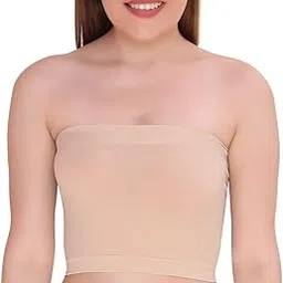 plumbury Women's Nylon Spandex Non-Padded Wire Free Tube Bra Bra-picture-12