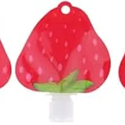 UJEAVETTE® Refillable Empty Squeeze Pouch Lotion Squeezable Bag Bottle Strawberry-picture-11