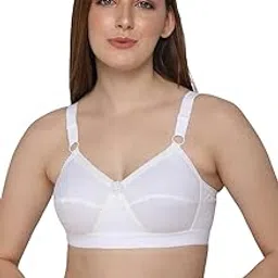 intimacy lingerie Women's Cotton Brassiere | Non-Padded | Non-Wired | Full Coverage | High Coverage | Super Support,with Super Closure Cleavage Regular Bra | 1 Piece |Full Figure Style-picture-23