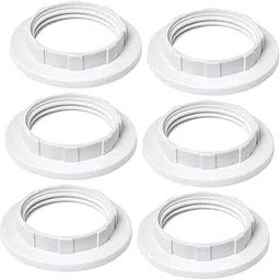 STYLEHEAVEN 6X E26/E27 Light Socket Shade Rings Accessories Retainer Ring for Table Lamp White PP-picture-44