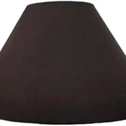 Sunshine Creation Fabric 10 Inches Table Lamp Shade Brown Color (Plain) Compatible for Both B22 & E27 Bulb Holder-image-17