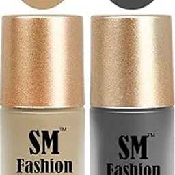 SM FASHION Nail Polishes, Nude-Gray Velvet Matte Nail Paint Combo Set of 2 Pcs 7ml each-image-85