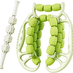 MERISHOPP 29 Wheel Fascia Muscle Relax Roller Massage Roller for Golfer Elbow Arm Legs green-image-28