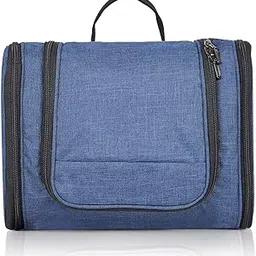 fatmug Travel Toiletry Kit Organizer Hanging Dopp Kit For Mens - Cosmetics Pouch For Women- Navy - 10 Cm, S image 1