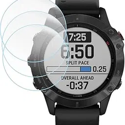 9H Hardness Fiber Tempered Glass Screen Protector Compatible With Garmin Fenix 6/6 Sapphire / 6 Pro / 6 Pro Solar (47mm) & Forerunner 165/165 Music (47 mm), Flexible Screen Guard (Pack of 3)-picture-28