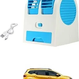 AUTOADDICT Auto Addict Car FAN Mini AC USB/Battery Operated Mini Water Car Fan Air Cooler Dual with Ice Chamber For Renault Triber-picture-27