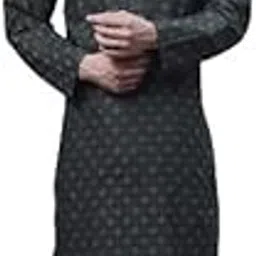 enchanted drapes Violet Plus Printed Men's Long Kurta-picture-11