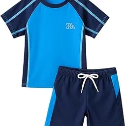 Bubble Berry Boys' 2-Piece Swim Set | Sporty Style | Polyester-Spandex Blend-picture-31