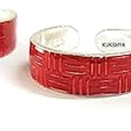 Exclusive 925 Sterling Silver Colourfull Toe Ring (Thai Trend) or Mid Finger Ring For Girls and Women (Bichhiya)-image-10