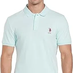 u. s. polo assn. Men's Solid Slim Fit Polo Shirt-picture-30