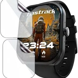 HELLOSCREEN | 2 Pack | Smartwatch Screen Protector for Fastrack Limitless FS2+ | 2.01 inch | Flexible TPU Film, 9H Scratch Resistant, Bubble Free Installation - Not Tempered Glass-picture-27