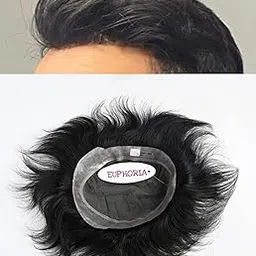 EUPHORIA® 0.03 mm 9x6 Original AUSTRALIA Hair Patch for Men,100% Silky and Soft Natural BROWN Human Hair Wig can be Install with Hair Toupee Clips, Glue or Tape-image-10