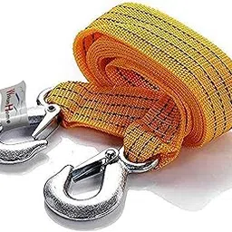 WolkomHome Heavy Duty Nylon Cable Straps Towing Rope with Self-Locking Hooks Yellow 3 Ton 2.65M for Toyota Innova 2012-2013-picture-30