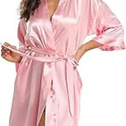 Satin Babydoll Sleepwear Night Dress for Women, Girls, Sexy Style Nighty-picture-48