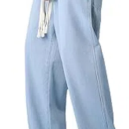 third quadrant Loose fit Drawstring Jeans for Men|| Baggy Jeans for Men || Loose fit Washed Jeans for Men || Utility Jeans Pant for Men-picture-18