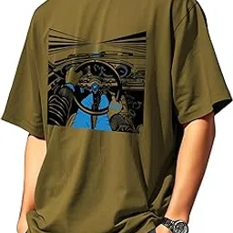 ausk Men Oversized T-Shirt || Printed Oversized Drop Shoulder Tshirt for Mens-picture-28