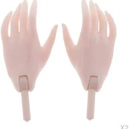 ATORSE 2Pairs of 1/4 BJD Articulated Hands for BJD Dollfie DOD MSD 43cm Dolls Pink-picture-10