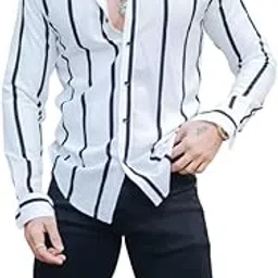 octavian Lycra Blend Casual Wear Comfortable & Breathable Full Sleeves Shirt for Men-picture-27