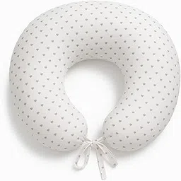 yum4mom 5in1 Baby Feeding Pillow with Cotton Removable Cover | Breastfeeding Pillow | Nursing Pillow with tie-ons | Baby Support for Baby & Mom Cradle 0-24 Months-picture-52