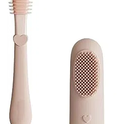 UNVELIS Baby Toothbrush Set BPA-Free Silicone | Gum Massager, U-Shape & Toddler Brush with Travel Case (2Pcs) | Ultra Soft Teeth Cleaner for 0-18 M Babies-picture-20