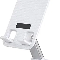 Adjustable Phone Stand Holder, Foldable Desktop Mobile Mount, White-picture-38