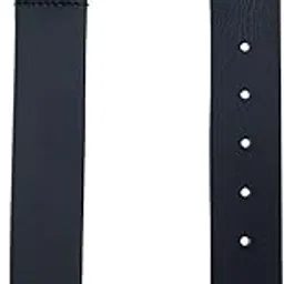 Men Formal Belt | Solid Matte Finish With Durable Pin Buckle | 100% Leather Strap & Adjustable Design For Office & Formal Wear | Black-image-97