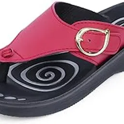 lotusfeet Sandal for women Soft cushioned insole PU flipflop for girls Aero flats durable slipper lightweight Soft longlasting sliders ladies chappals daily casual wear-picture-54