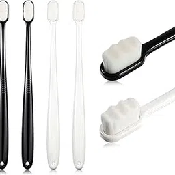 JOYUS Sensitive Gentle Ultra Soft Nano 20,000 Bristles Manual Toothbrush for adults, Soft Bristles for Sensitive Gums & Teeth, Enamel Care, Superior Clean, Cavity Defense, Random Color, Pack of 4-picture-15