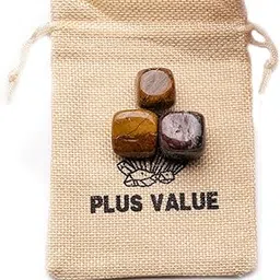 Plus Value Petrified Wood Tumbled Pebbles Stone Crystal Reiki Healing Aura Chakra (50grams, Jute Bag)-picture-43