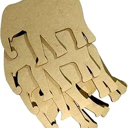 Haoser Unfinished Wood Door Hanging elephent for Crafting Pack of 10 Cutouts Brown-picture-21