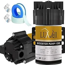 LUXWELL Booster Pump for RO/Water Purifier - 100 GPD, 24v DC Full Copper Winding, Free Elbow And Taplon Tape - Universal RO Motor - Compatible with all RO Brands - 2 Year Warranty-picture-26