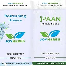 JOYHERBS Herbal Cigarettes 100% Tobacco And Nicotine Free Combo Pack Of Refreshing Breeze & Paan Flavour Smoke (20 Sticks) - Made with Ayurvedic Herbs(Tobacco Alternatives) | Non Addictive-picture-17