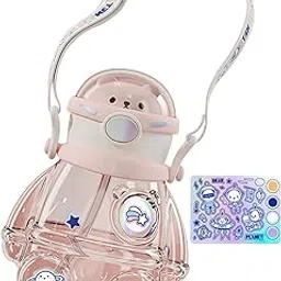 MYADDICTION Kids Drinking Bottle Portable Sports Drink Bottle for Outdoor Cycling Office Pink-image-83