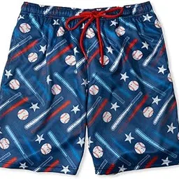 chalktalksports Baseball Swim Trunks | Swim Board Shorts | Youth and Adult Sizes-picture-37