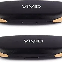 vivid Vision Combo Pack Of 2 | Unisex Adult Lightweight Eyewear Specs Case Cover | Protect Eye Glasses | ABS | Plastic | Spectacles | Cases | Combo - AP - 332_BLACK - TAN-picture-33