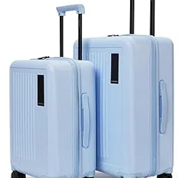mokobara The Transit Wave Set Of 2 Luggage|Small 54Cm & Medium 64Cm Blue Polycarbonate 8 Wheel Spinner Trolley Hardsided Suitcase With Built In Tsa Lock Travel Suitcase (Shy Blue)-picture-52