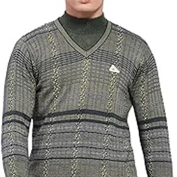 monte carlo Mens Self Design V Neck Full Sleeve Pullover (1239212VN)-picture-10