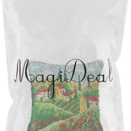 MERISHOPP Latch Hook Embroidery Kits Cushion Needlework Blank Pillowcase Mesh Style 2 Crafts | Needlecrafts & Yarn | Rug Making | Latch Hooking | Latch Hooking Kits-image-46