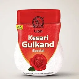 Lion Keshari Gulkand 200 Gm Premium Rose Petal Preserve with Saffron for Refreshing Flavor and Health Benefits. Herbal Blend to Support Wellness and Provide a Unique Taste Experience-image-7