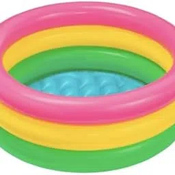 ABHI Swimming Pool for Kids 0-3 Yrs | 60cm Round Inflatable 3-Ring Splash Pool | Soft 2-Layer Bottom | 7P Phthalate-Free PVC | Safe, Compact, Portable | Indoor & Outdoor Use-picture-32