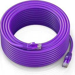 FEDUS 3 Meter Cat6A Shielded Foiled Twisted 4 Pair Sftp Sstp High Speed Gigabit Computer Network Internet Rj45 Lan Wire Patch Ethernet Cable For Printer, Personal Computer PURPLE-picture-25